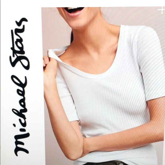Michael Stars Shine Scoop Neck Tee 